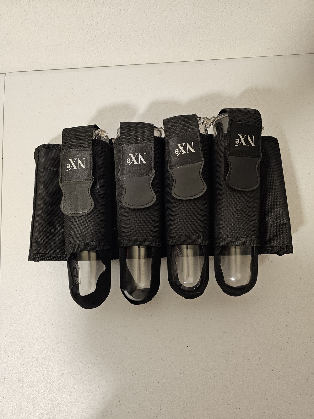 NXe Paintball NXe 4+1 Pod Harness Pack Belt w/ 4 Pod Holders Black